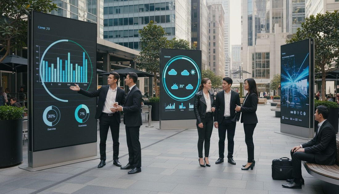 écran extérieur entreprise