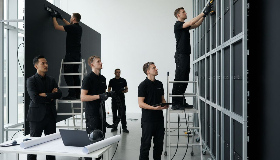 installation écran LED