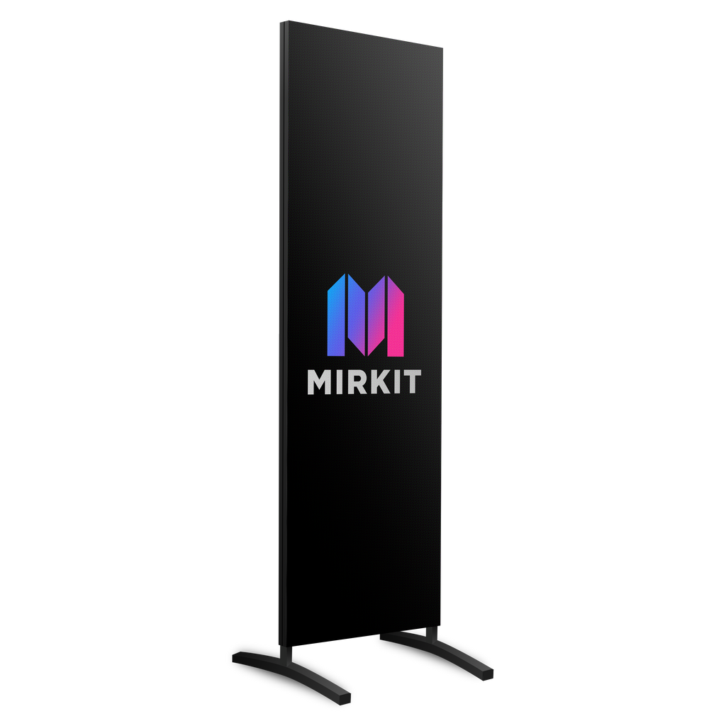 Location professionnelle — TOTEM PUBLICITAIRE LED pour intérieur MIRKIT PRATIQUE INT 1