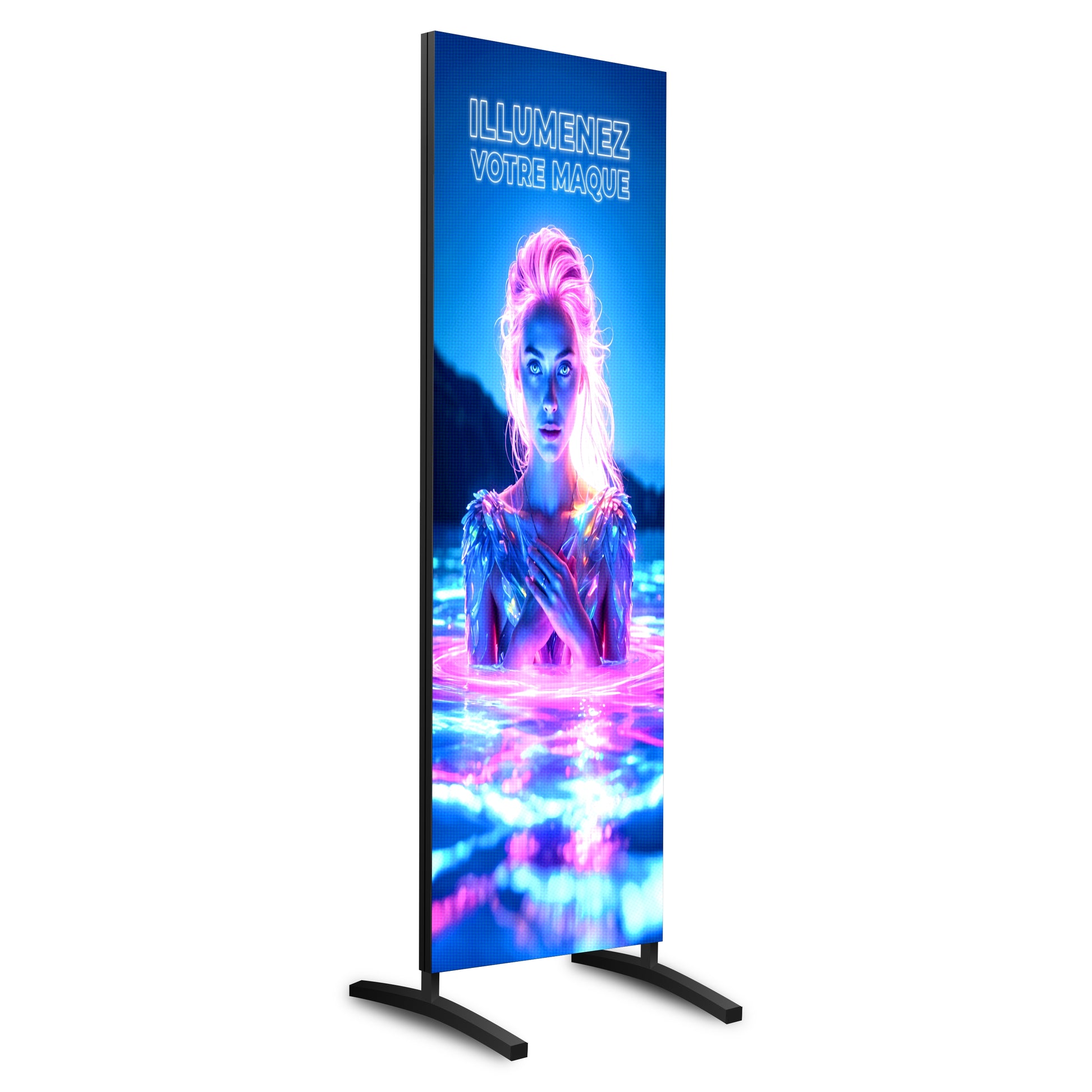 TOTEM PUBLICITAIRE LED pour Extérieur  MIRKIT PRATIQUE EXT 2