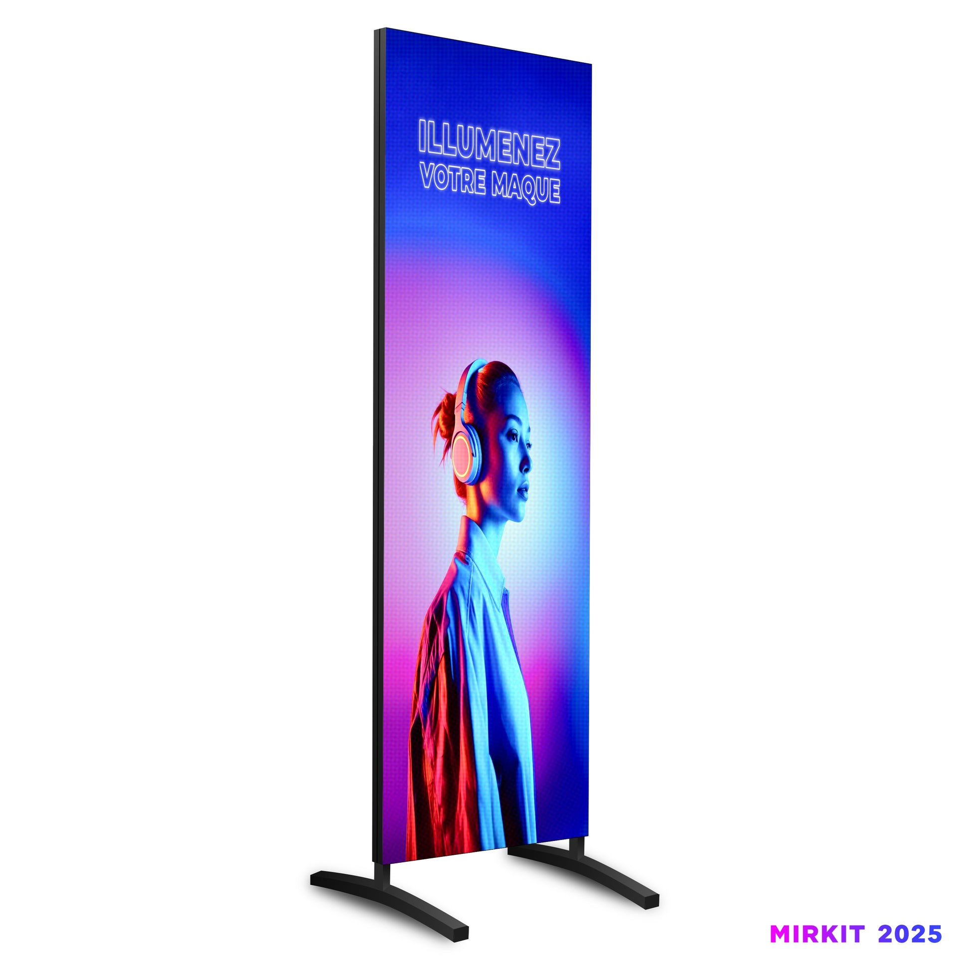 TOTEM PUBLICITAIRE LED pour Extérieur  MIRKIT PRATIQUE EXT 2