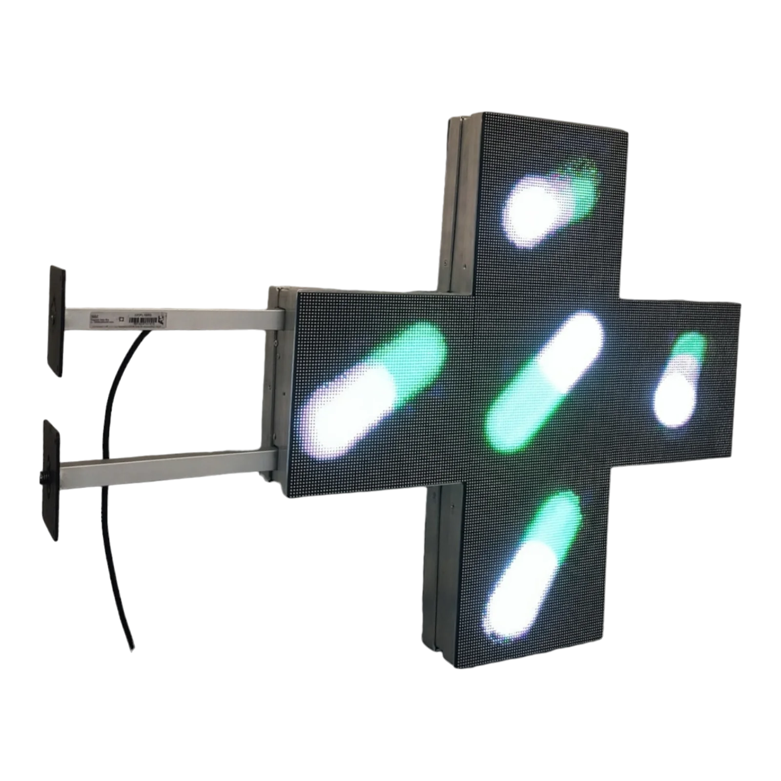 Croix LED pharmaceutique à deux faces