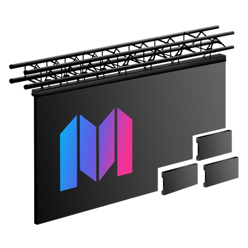 mur led extérieur, affichage dynamique, 4500 nits, IP65, 500×500 mm, pour scènes et concerts