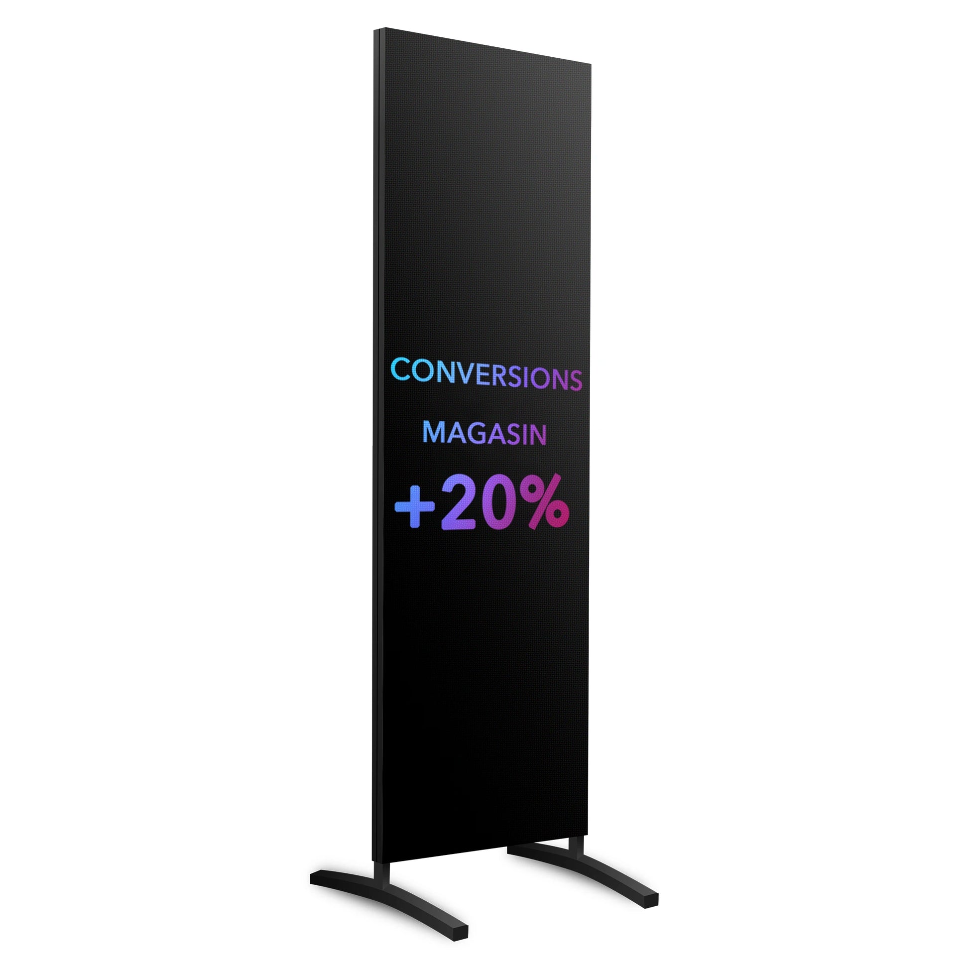 TOTEM PUBLICITAIRE LED pour intérieur MIRKIT PRATIQUE INT 1