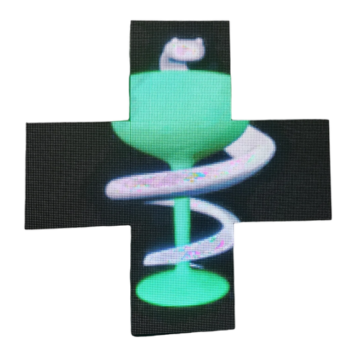 Croix LED pharmaceutique à deux faces