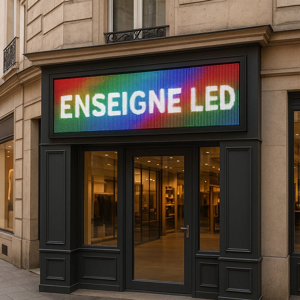 ENSEIGNE LED COULEURS