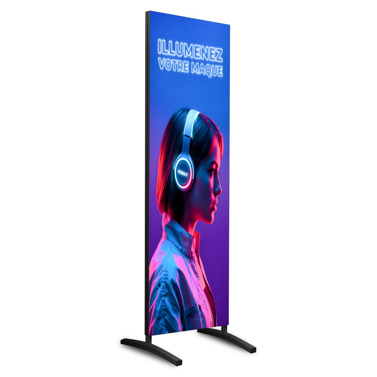 TOTEM PUBLICITAIRE LED pour Intérieur  MIRKIT PRATIQUE INT 1